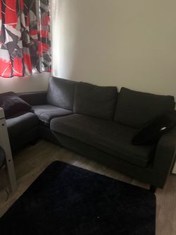 Couch with ottoman