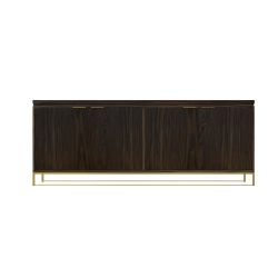 4 Door Accent Sideboard Storage Cabinet with Adjustable Shelves