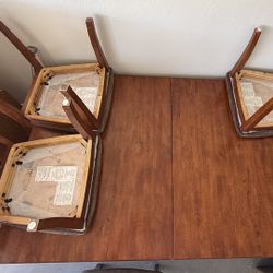 Dining Table 6 Chairs And Leaf 