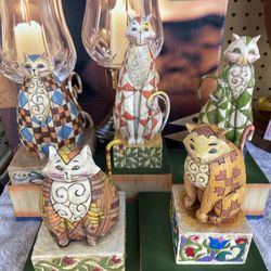Jim Shore Cat Statues