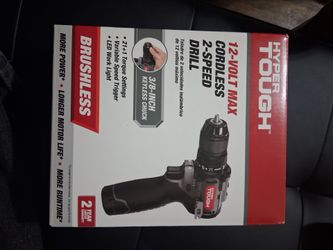 New drill 12 volt cordless 2-speed