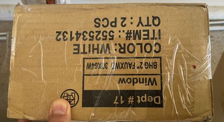 2” White Faux Wood Blinds - New in Box (Never Opened)