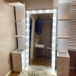 Full Body Mirror With Bluetooth Mirror  /shelf are separately price includes delivery and Set Up In Stock!!