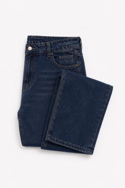 Dark Wash Mid-Rise Relaxed Fit Jeans – Size Small