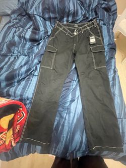 True religion jeans. cargo pants, jet black size 32 men’s