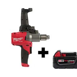 Brushless Cordless 1/2 in. Mud Mixer with M18 5.0 Ah Battery