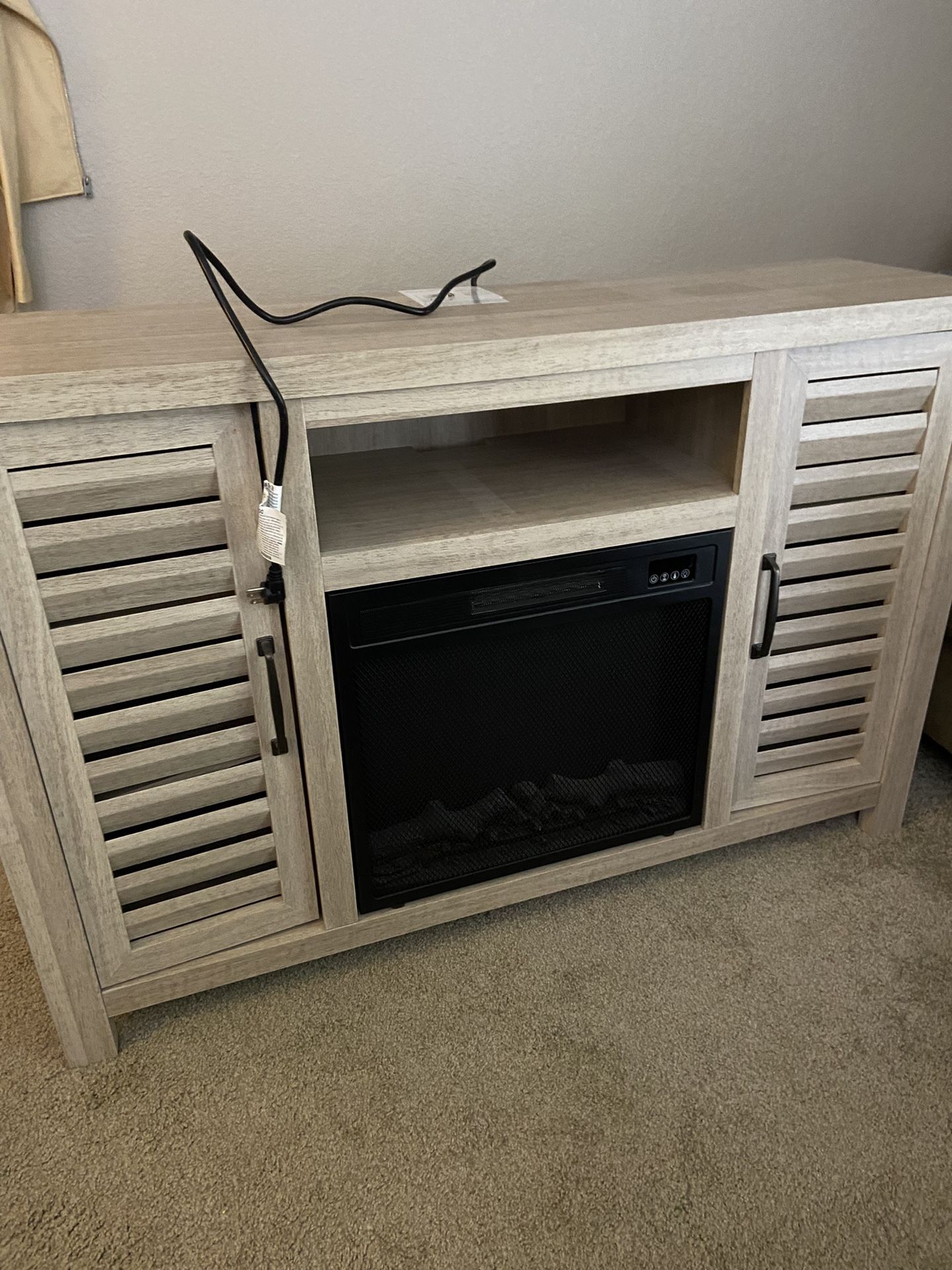 TV Stand With Electric Fire Place