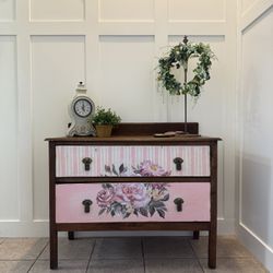 Antique Lowboy Dresser Or Entry Table
