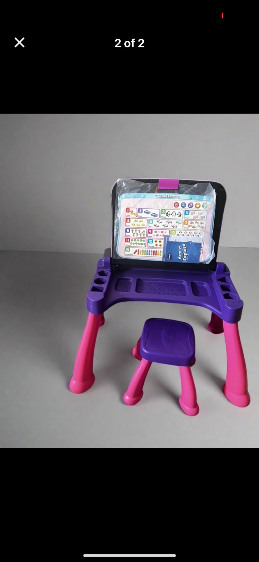 VTech® Touch & Learn Activity Desk™ Deluxe - Pink With Stool