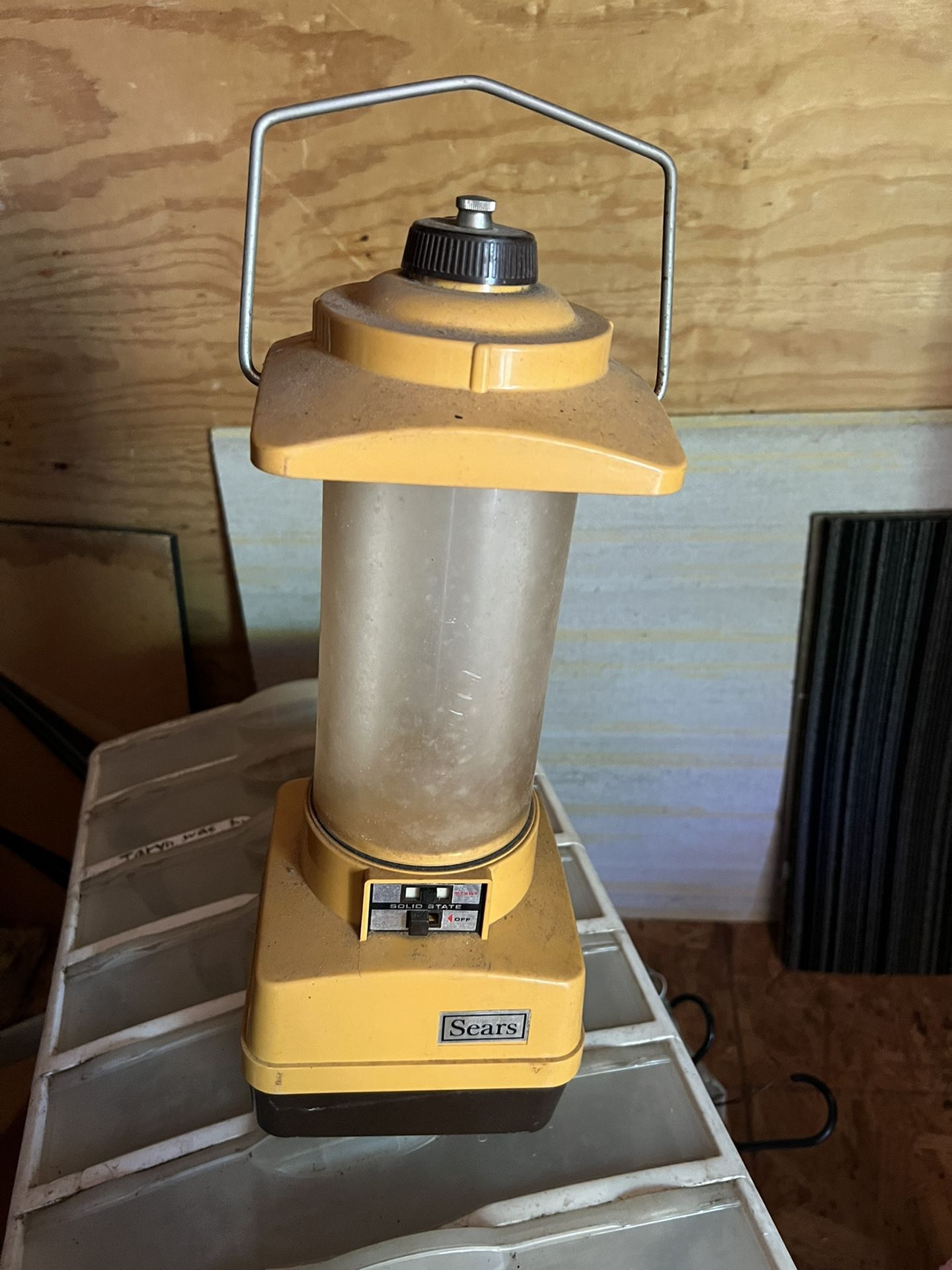 Vintage Sears Batteries Lamp