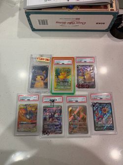 Single and graded Pokemon cards