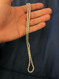 925 sterling silver rope chain 3mm
