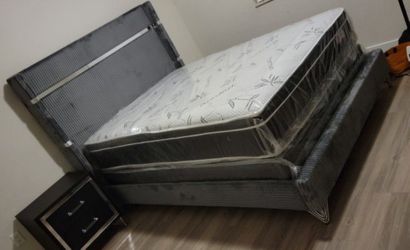 New Bedframe In Box 📦 Buy Now Pay Later $39 Down No Credit Needed 
