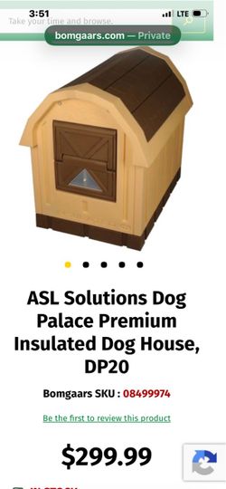 ASL Solutions Dog Palace Premium Insulated Dog House