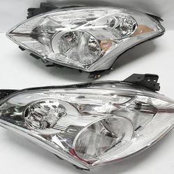 LA Zona Auto Parts Chrome Headlights Luces Micas Calaveras Faros Focos Luz Light for 2010 2011 and 2012 Nissan Altima 