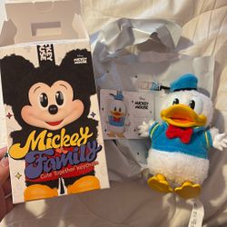 Labubu Popmart Donald Mickey And Friends Plush Pendant 