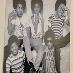 Jackson 5 Black & White Portrait