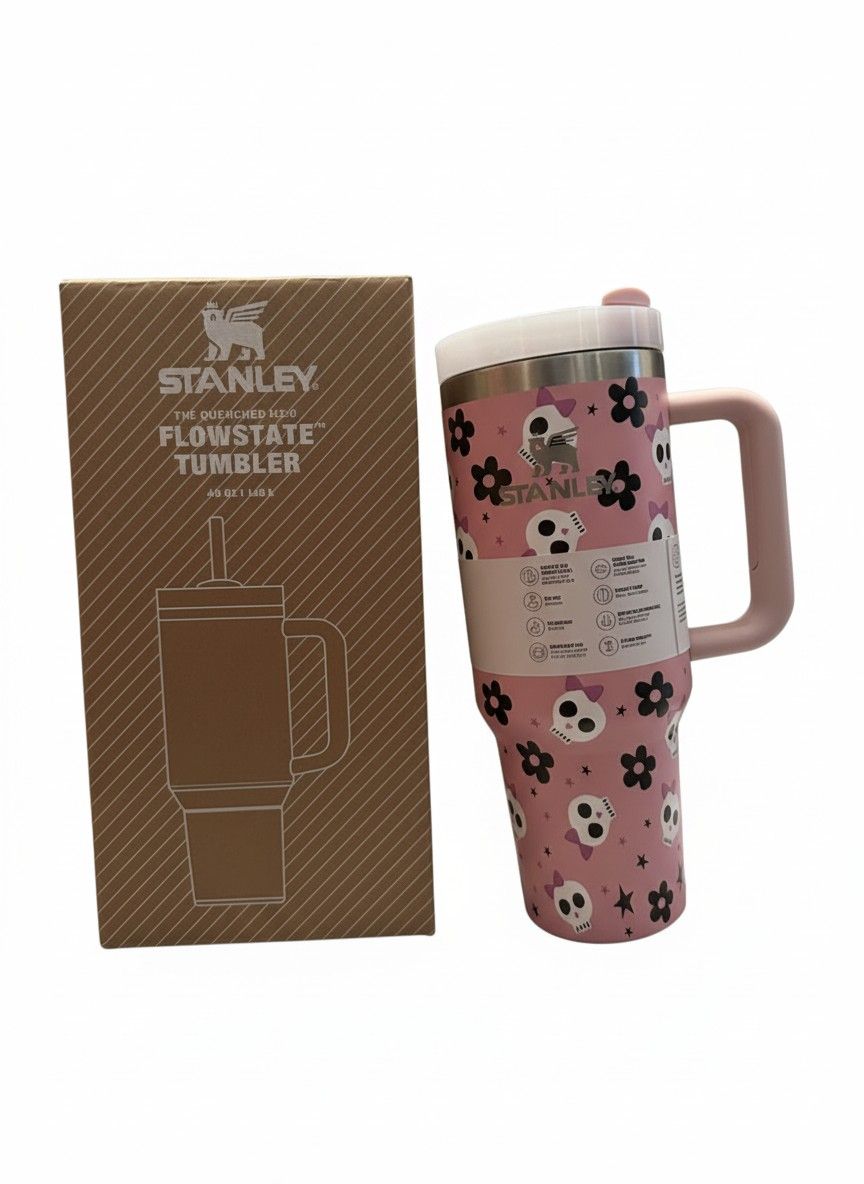 40oz Stanley Skull Themed Tumbler