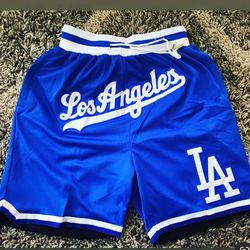 Dodgers Blue Shorts Brand New With Tags (small to 3X) 