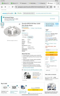 Juego De Disco De Mercedez $100//4 Mercedes Benz Rotor's