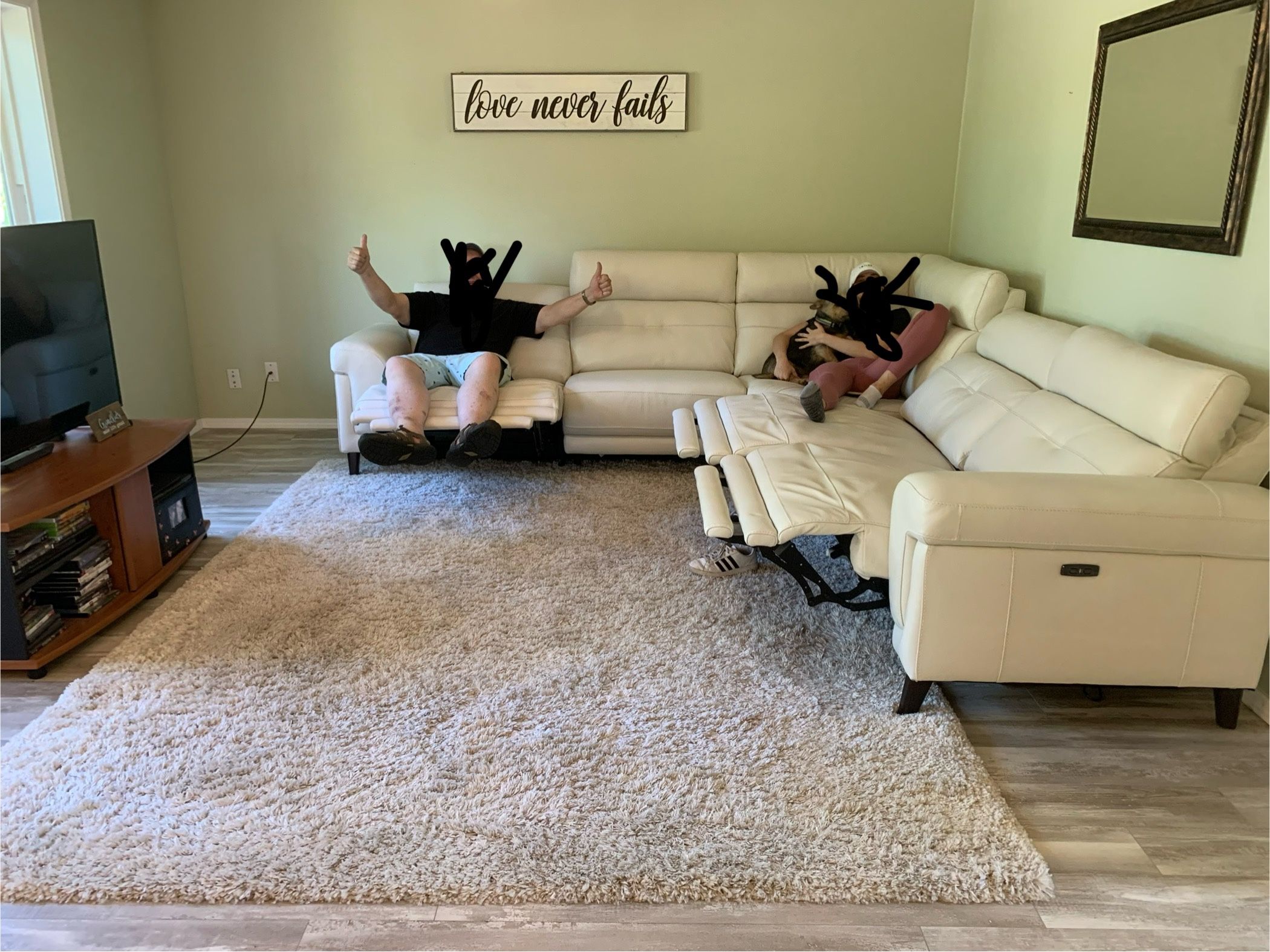 Leather sofa, 5 piece Nevio