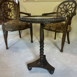 3 Piece Arm Chair And Table Set 