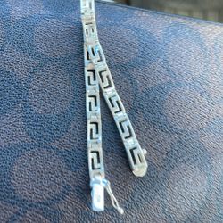 Esclava De Diseño De Plata 925