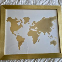 World Map - Framed Wall Art