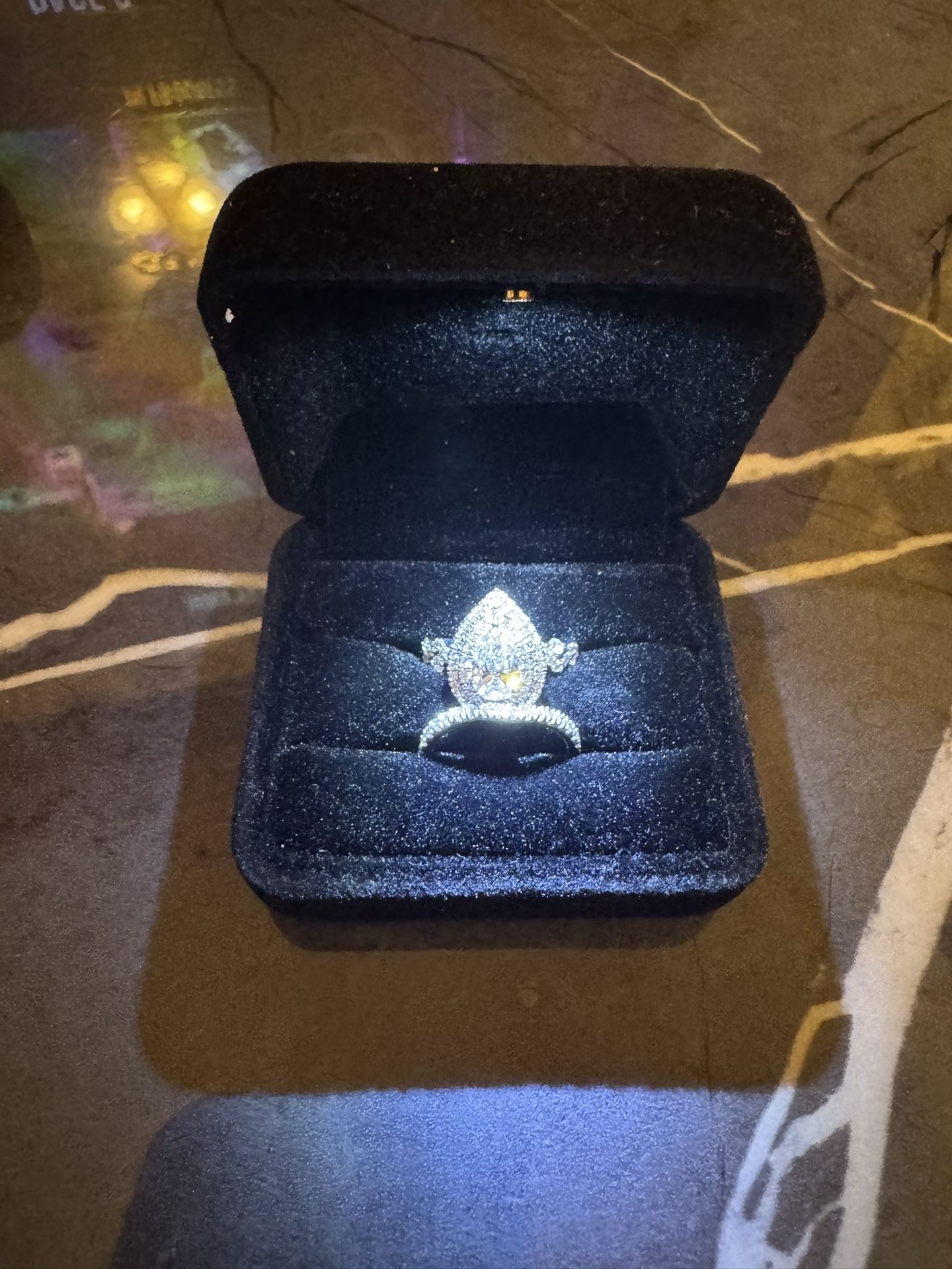 1 Caret Lab Grown Engagement Ring