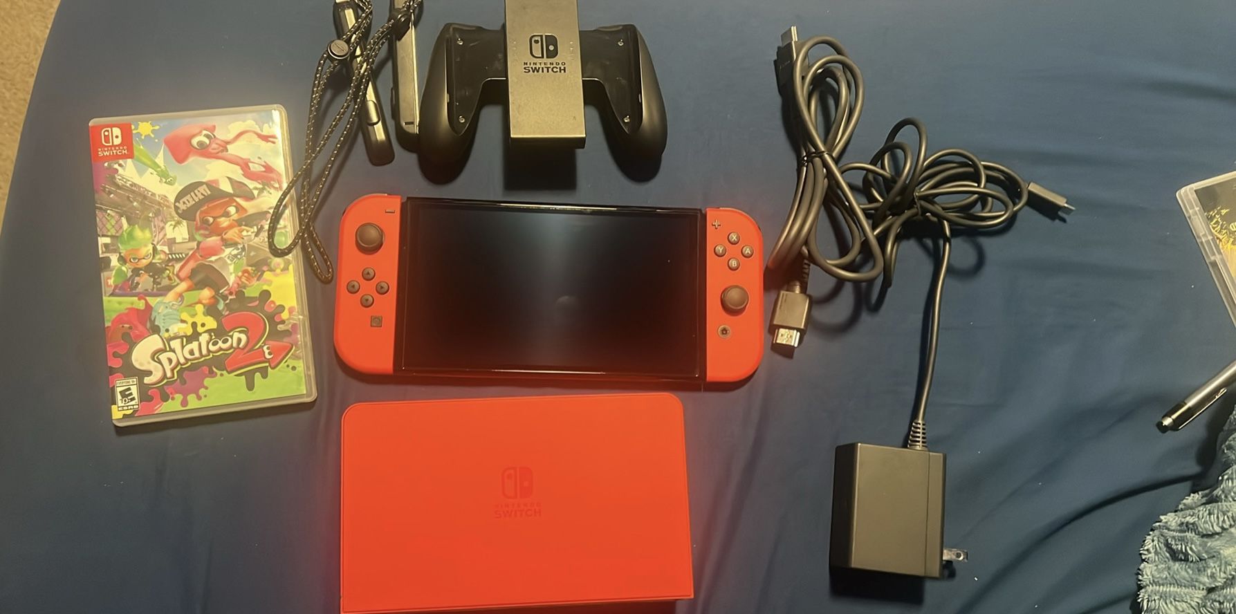 Nintendo Switch OLED Super Mario edition With Splatoon 2