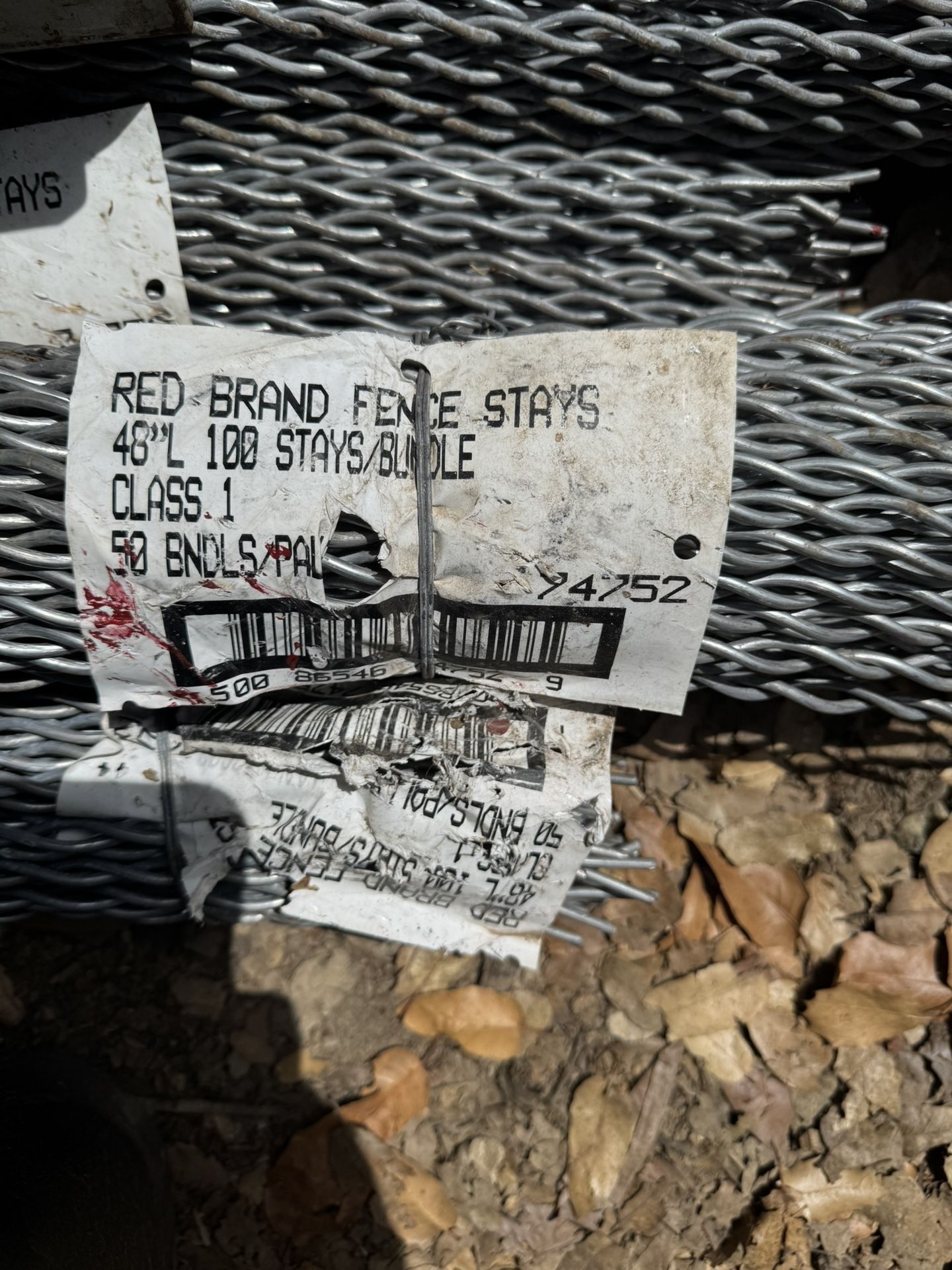Red Brand Fence Stays
