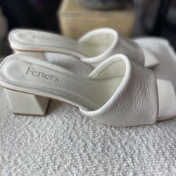 Feners Le-Mule Sandal In Panacotta