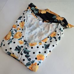 Venus Women Plus Floral Print Blouse 