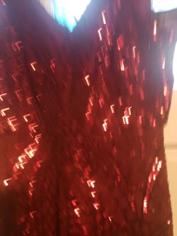 Red Sequin Dress