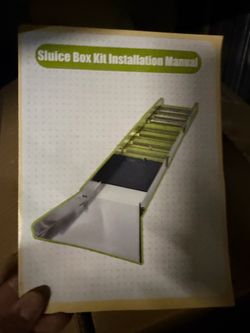 NEW SLUICE BOX & gold mining set
