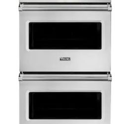 Viking - Professional 5 Series 29.5" Built-In Double Electric Convection Wall Oven - Stainless Steel