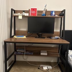 Computer Desk With Hutch And Storage Selves