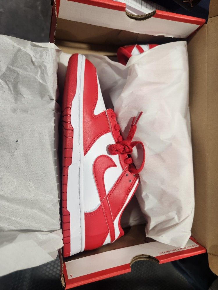 Nike Dunk Low Retro White And Red