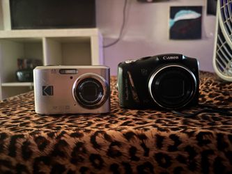 Canon PowerShot SX150 IS + Kodak PIXPRO FZ45 Bundle – BOTH BRAND NEW!