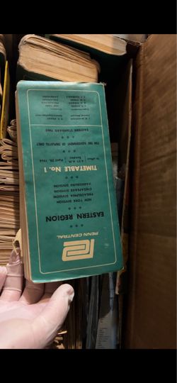 Vintage Train Time Tables 150-300 pcs