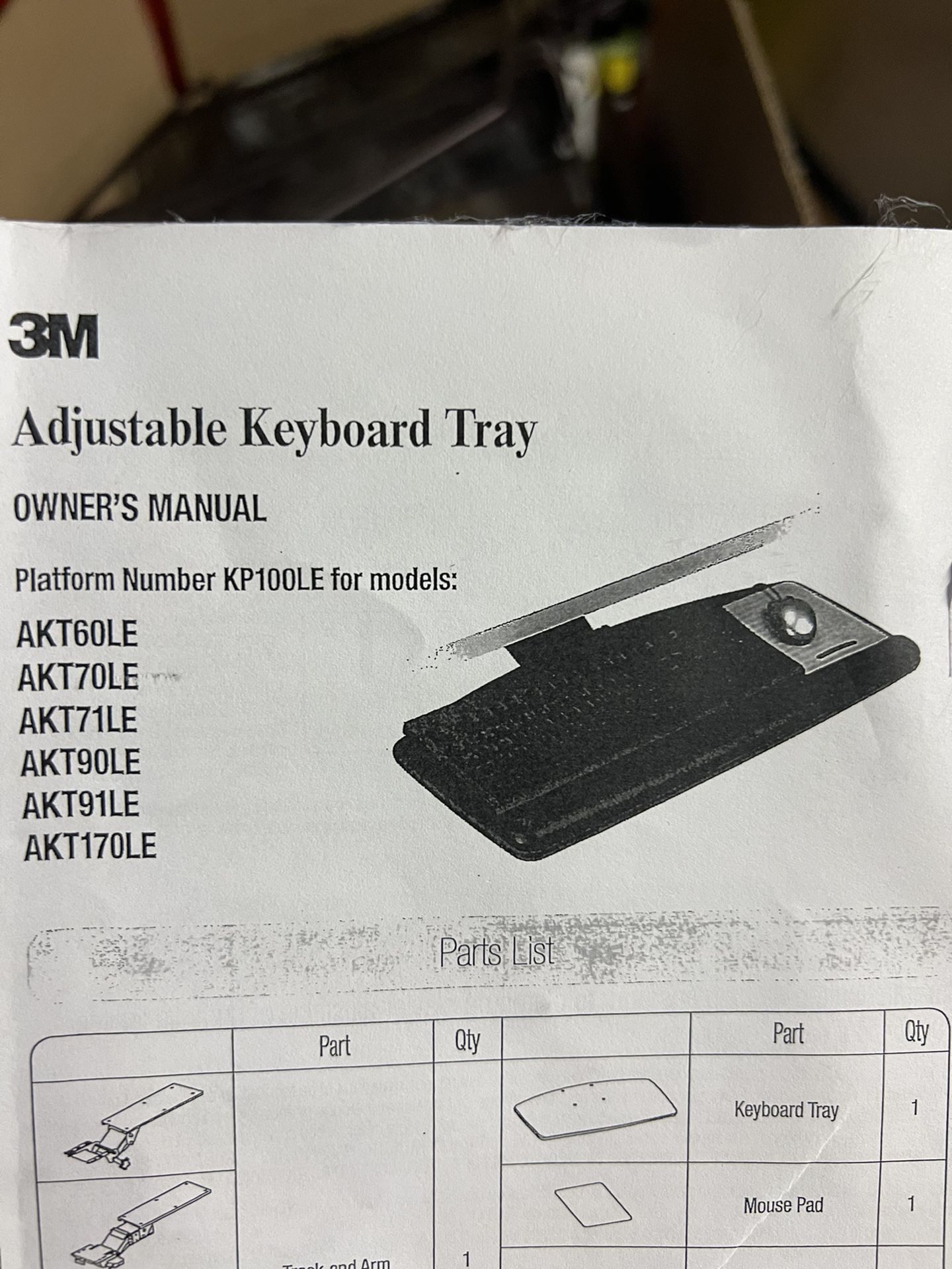 NEW Adjustable Keyboard Tray! IN BOX NEVER USED!! 