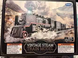 Vintage Steam Engine Train Model Set