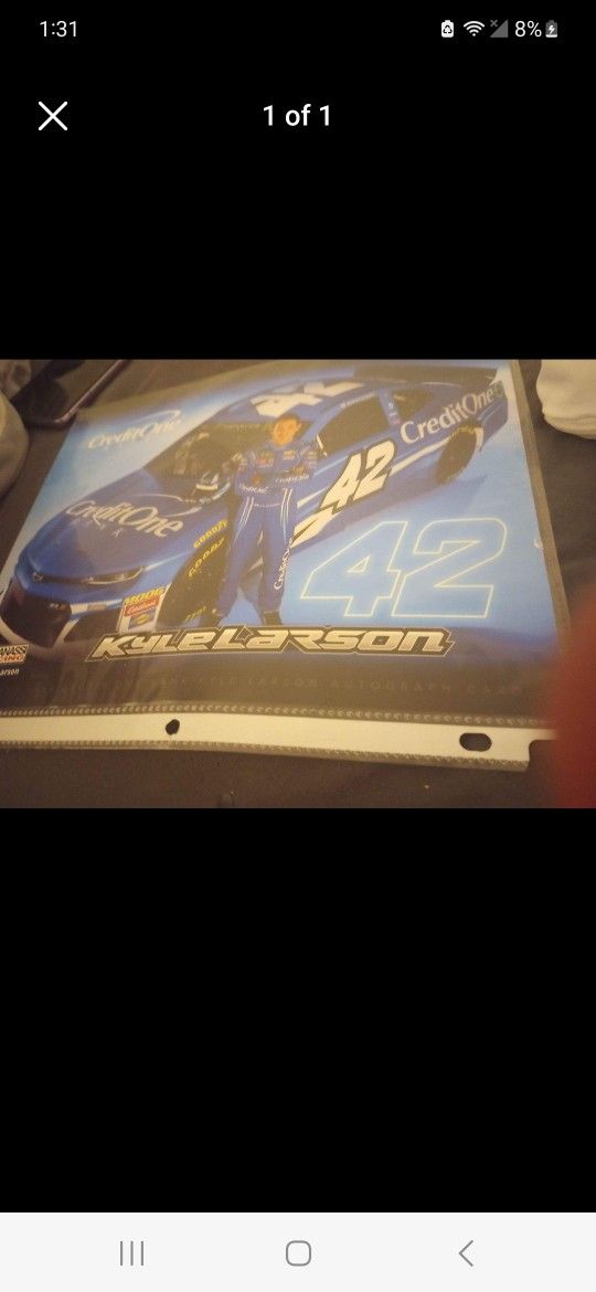 Kyle Larson Hero Card Is In Good Condition 
