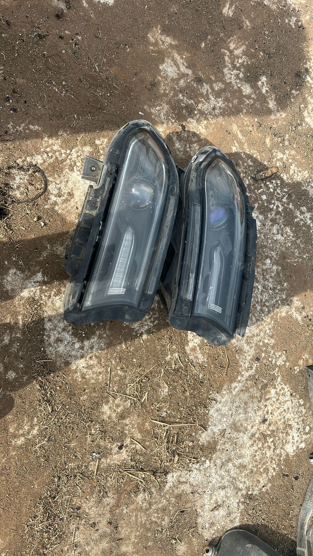 Charge headlights and bumper