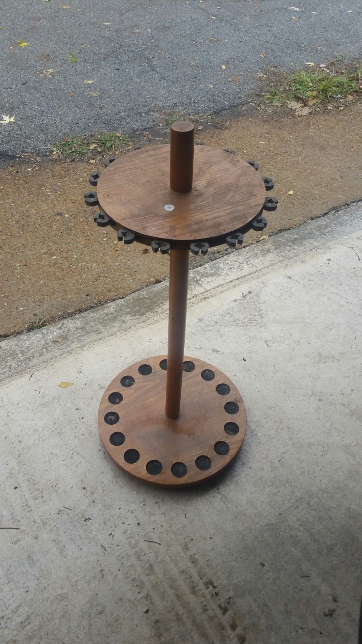 Genuine Wooden Fishing Pole Stand