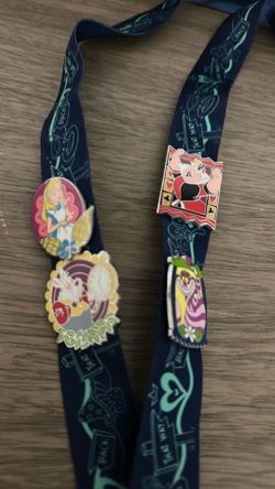 Misc Disney pins and lanyards