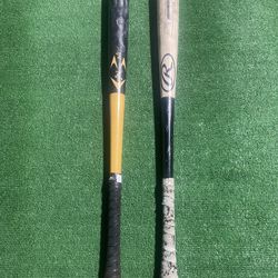 Pack Of 2 Wood Bats- Both 31 Inch Drop 3