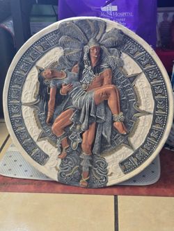 3D wall plaque Aztec