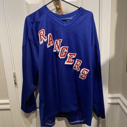 Authentic CCM Mens Hockey XL New York Rangers Hockey Jersey