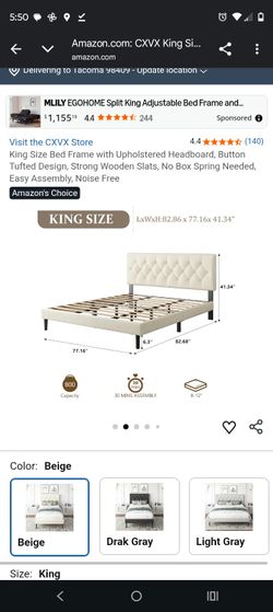 King Bed 400$